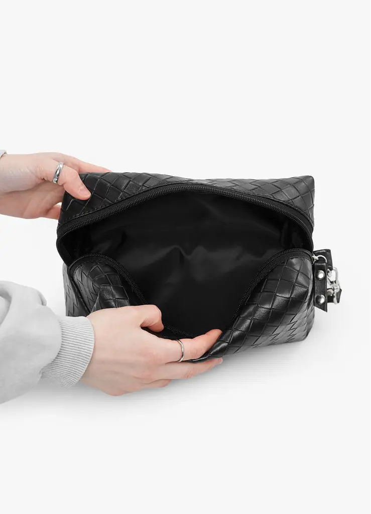 Жіноча косметичка Sambag Candy структурна чорна 23 х 13 х 12 см (303110067) - фото 2