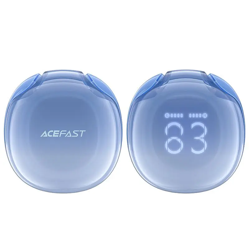 Наушники ACEFAST T9 Crystal (Air) color bluetooth earbuds Glacier Blue - фото 2