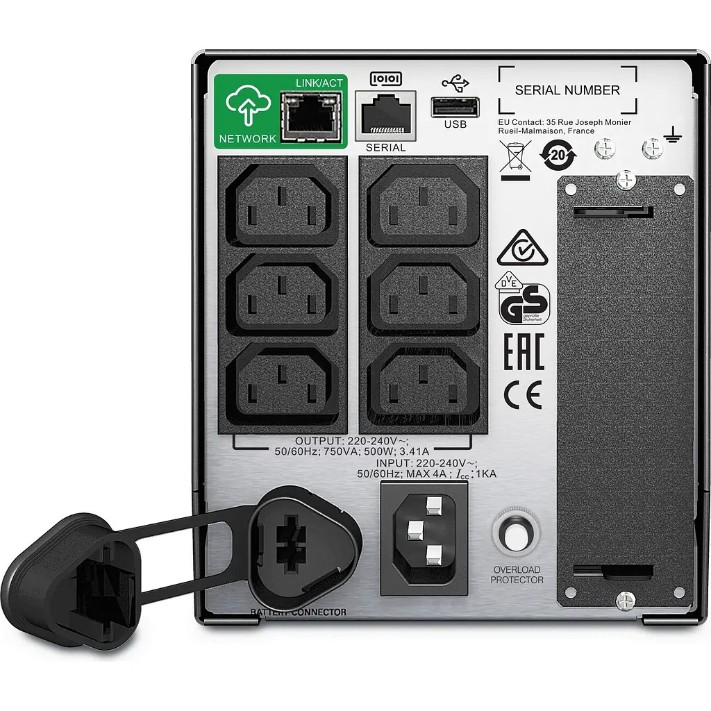 Источник бесперебойного питания [ИБП] APC Smart-UPS 750VA [SMT750IC] [122446] - фото 2