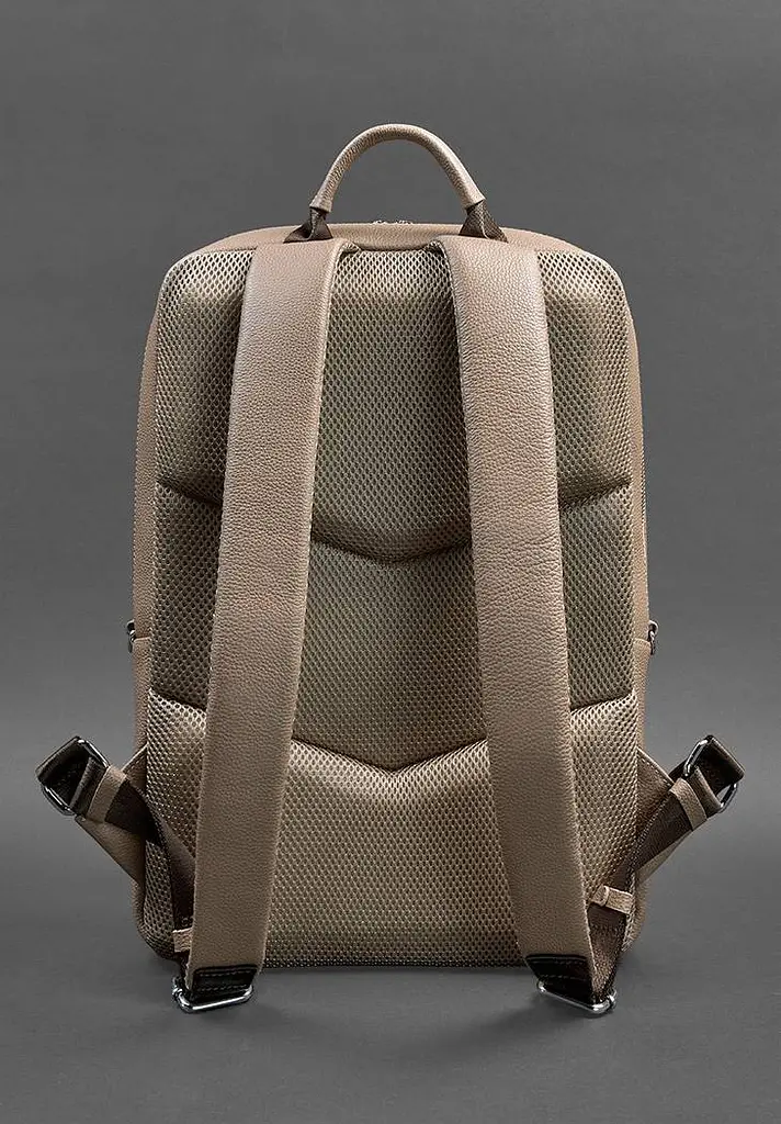 Светло-бежевый кожаный женский рюкзак Foster 1.0 - фото 4