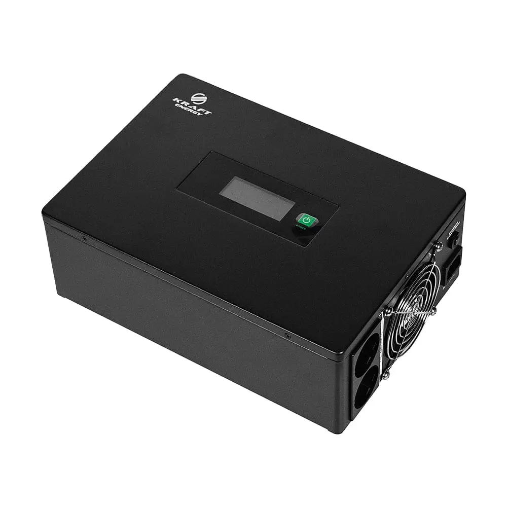 Високочастотний інвертор 1000VA/1kW Kraft KRF-SAVR1000VA/1kW-12V під зовнішній акумулятор (42-00113) - фото 8