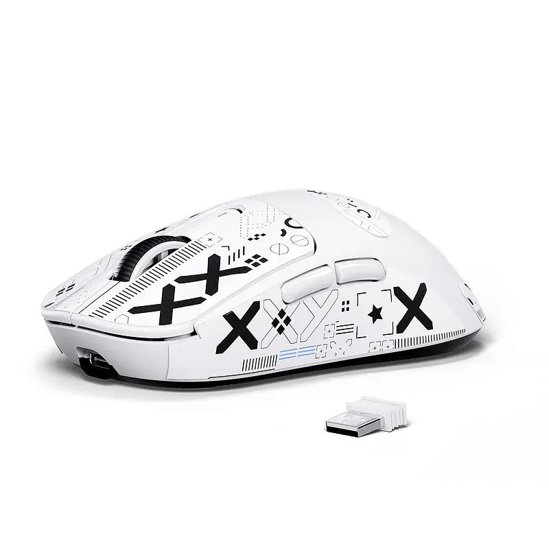 Игровая мышка ATTACK SHARK X3 / Три режима подключения / Сенсор PAW3395 / 49 г / White - фото 2