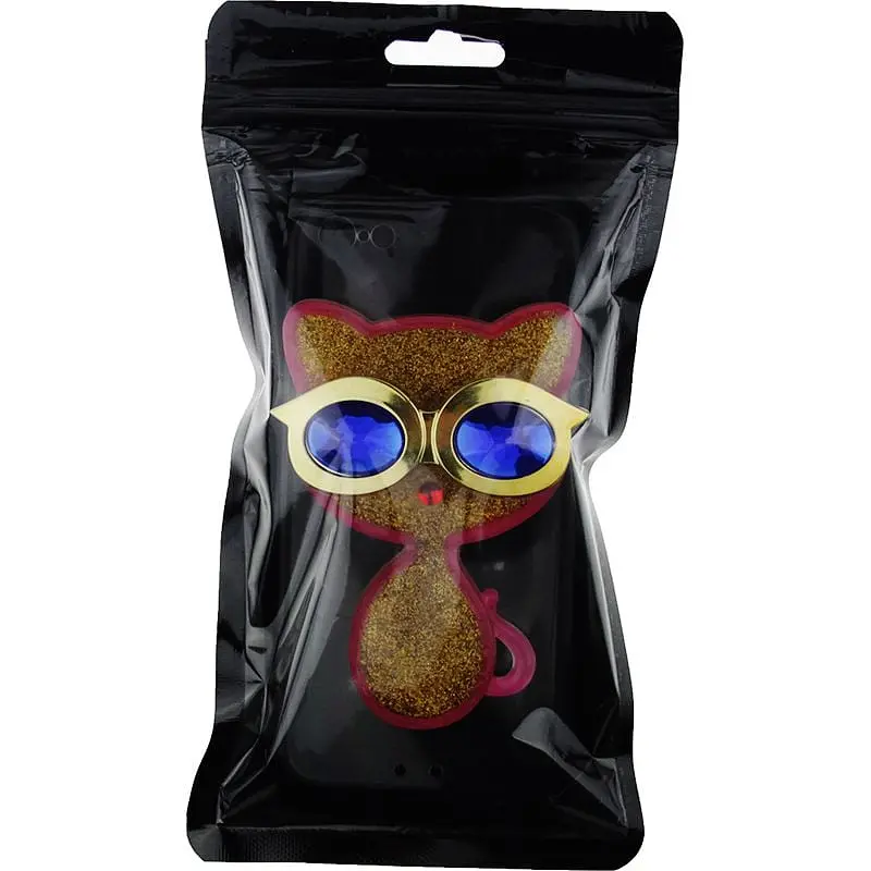 Чохол-накладка Toto TPU Case Decorative Stones IPhone 5/5S/SE Cat Pink - фото 2
