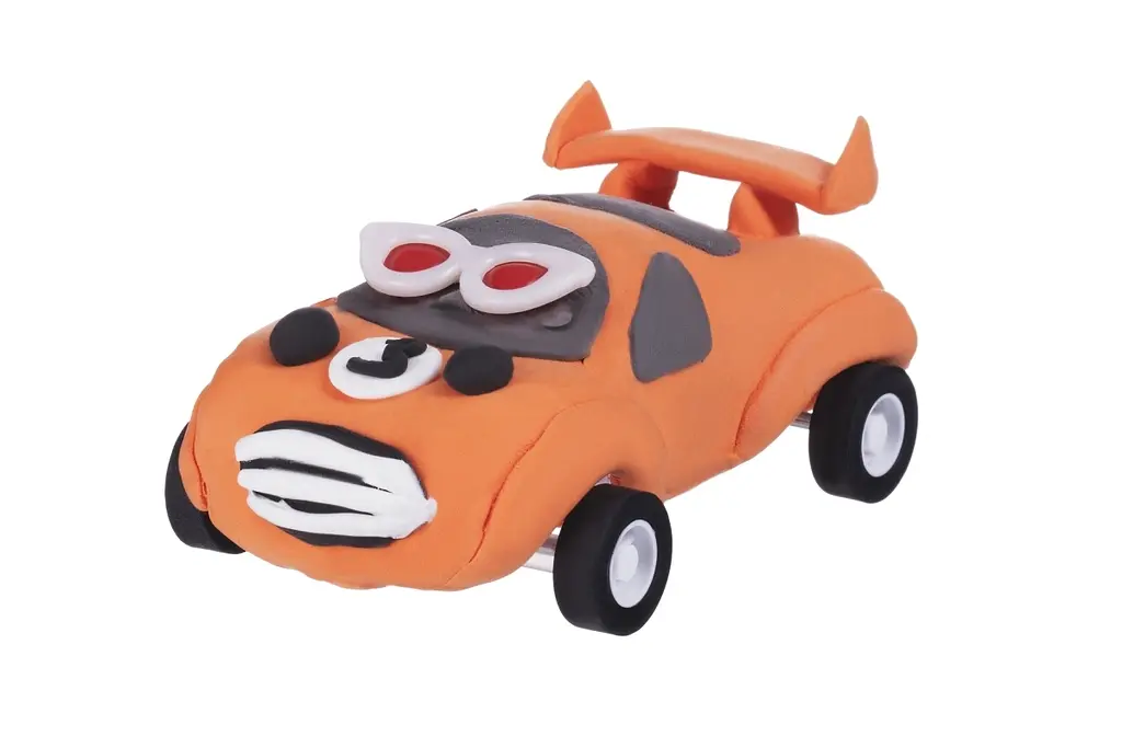 Маса для ліплення Paulinda Super Dough Racing time Машинка, помаранчевий (PL-081161-3) - фото 5