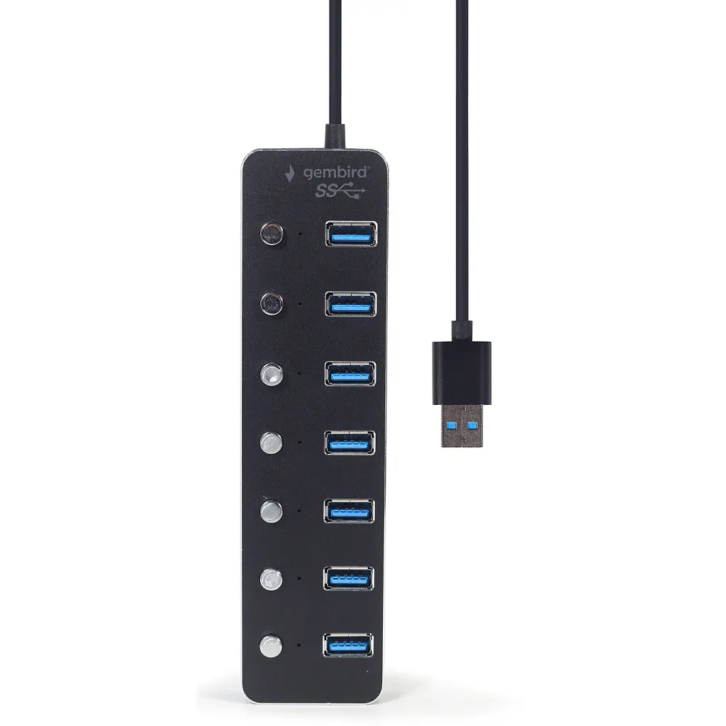 Концентратор Gembird USB 3.0 7 ports (UHB-U3P7P-01) - фото 4