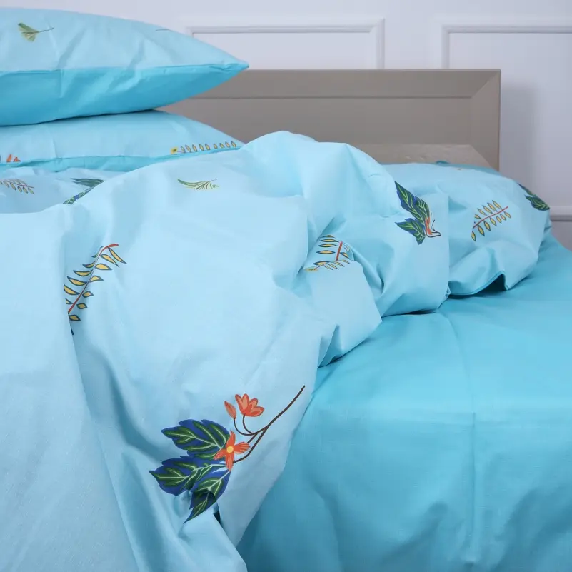 Наволочка MirSon Ranforce Elite 17-4736 Green leaves 50х50 см (2200008926526) - фото 5