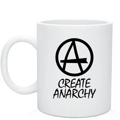 Кружка GeekLand Create anarchy 330 мл белая - фото 2