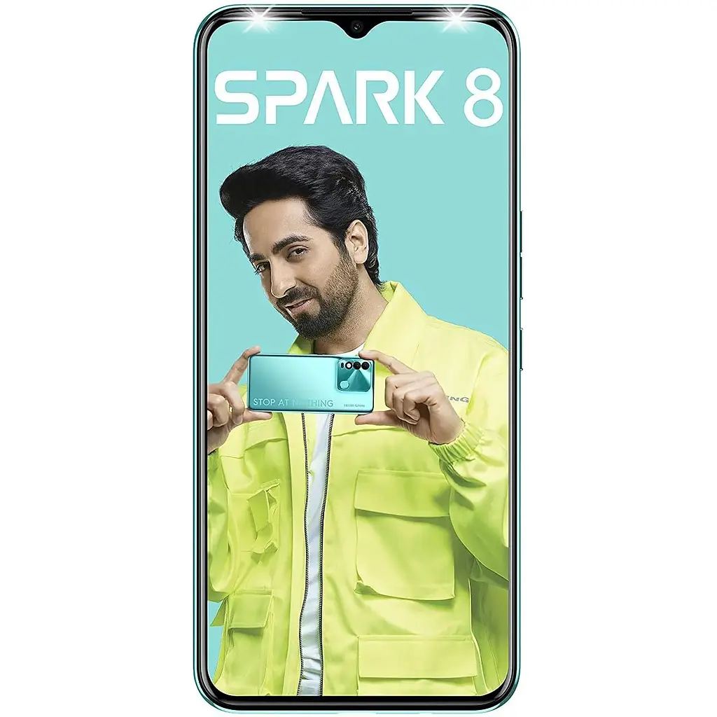 Смартфон Tecno Spark 8 4/64GB Turquoise Cyan (Global Version) - фото 2