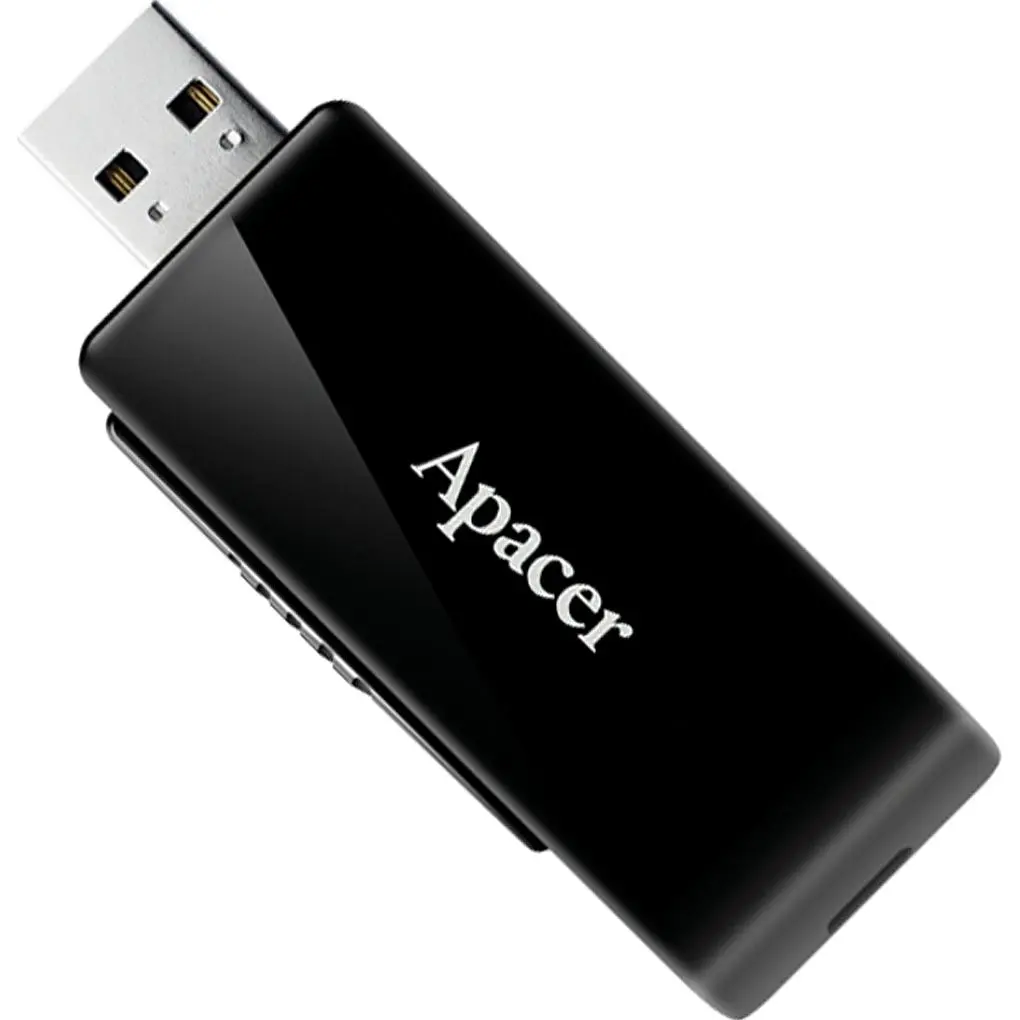 USB флеш-накопичувач Apacer USB AH350 128GB USB 3.2 Black (AP128GAH350B-1) [136940] - фото 3