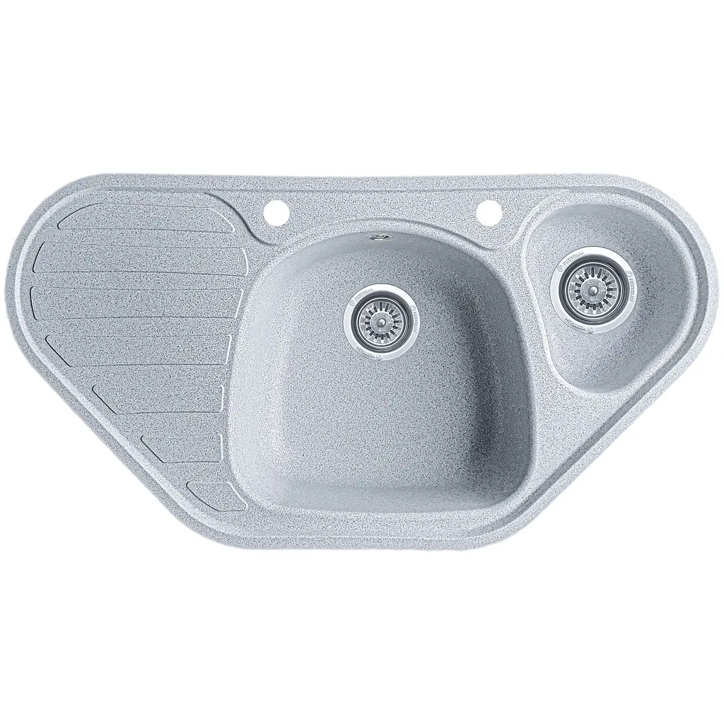 Мойка кухонная Valetti 20N гранитная 950х500 мм серая - фото 4