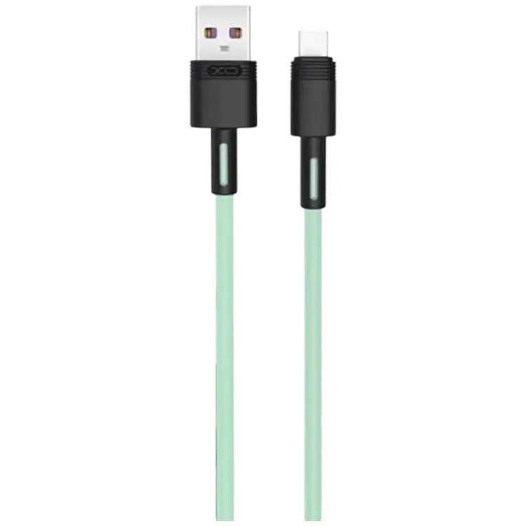 Кабель XO Type-C NBQ166 5A/1m Green