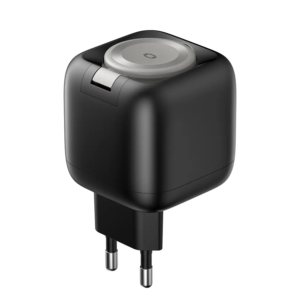 Зарядний пристрій Havit UC250 GaN 35W USB-A+USB-C + кабель USB-C + Watch Charger (HV-UC250-BK) - фото 3