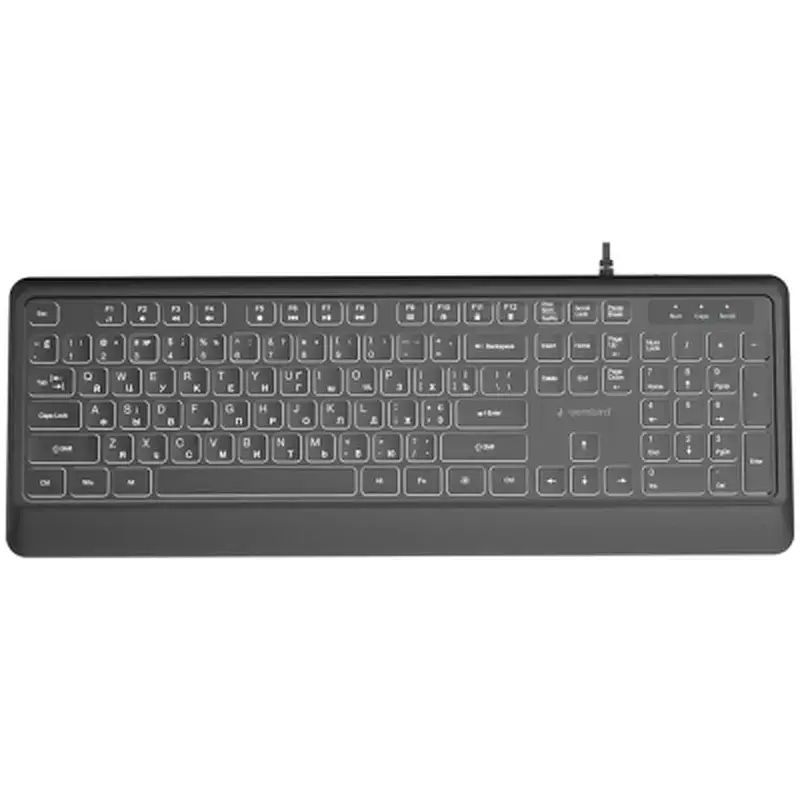 Клавіатура Gembird Slim Multimedia USB Black (KB-MCH-05-CYRL) - фото 2