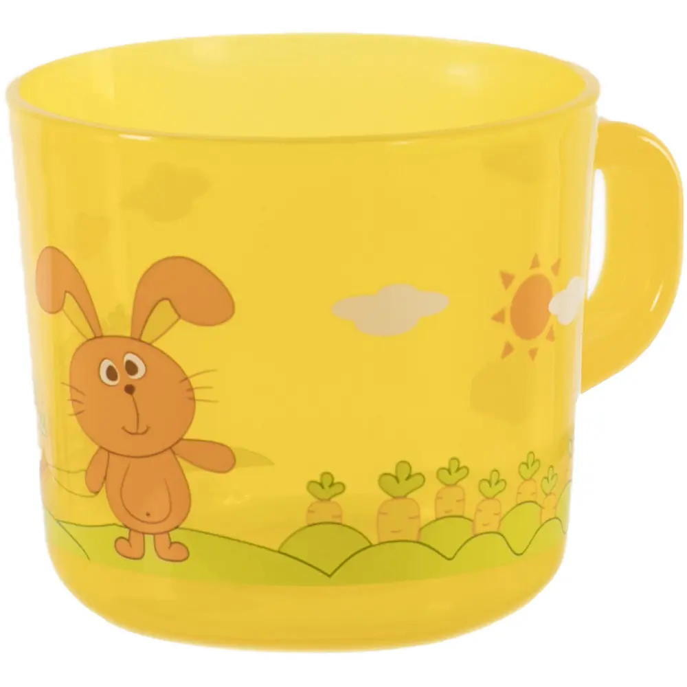 Чашка детская Baby Team с крышечкой, оранжевая, 200 мл (6007_жовтий) - фото 3