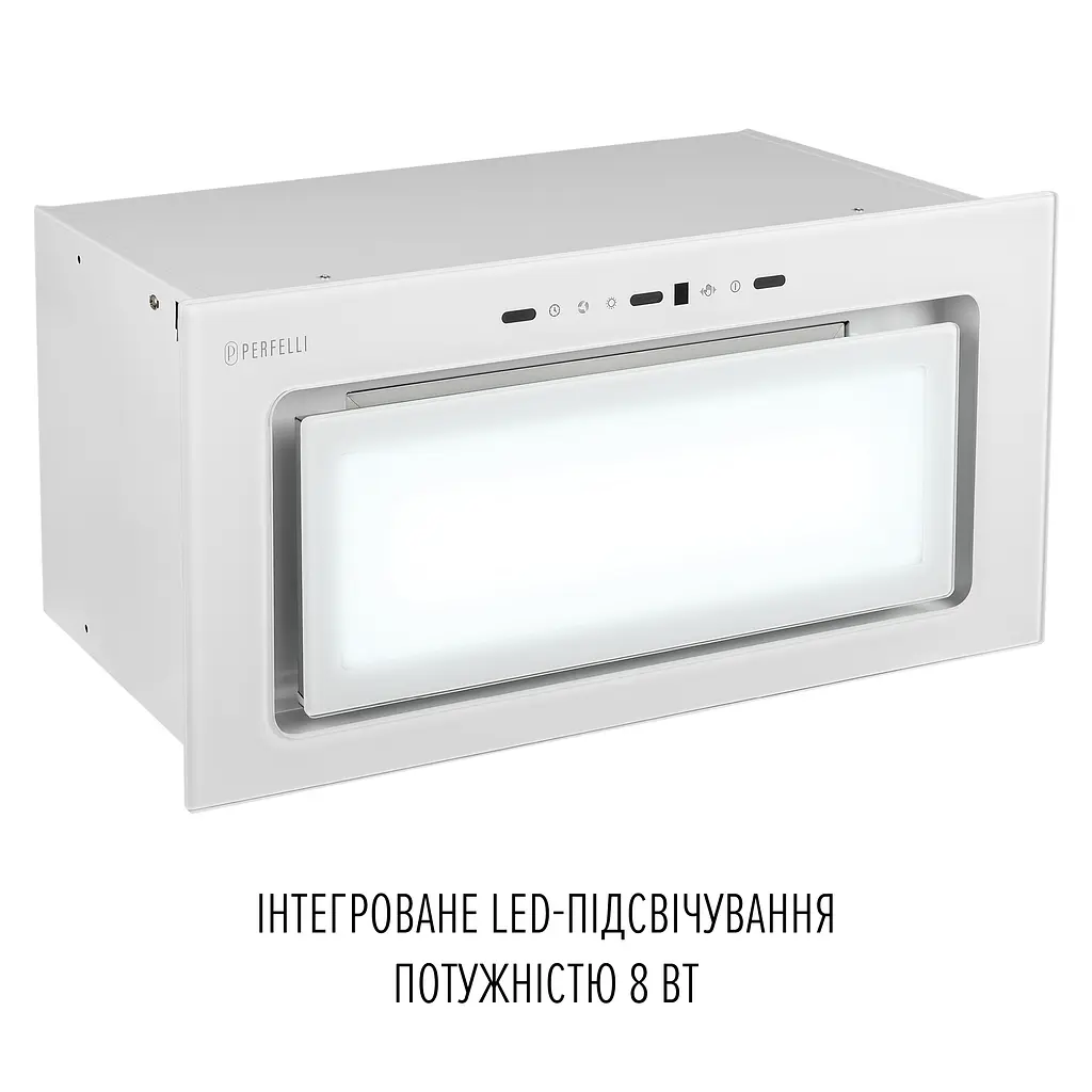 Витяжка повновбудована PERFELLI DESIGN VISION 6 BIANCO SILENZIO - фото 5