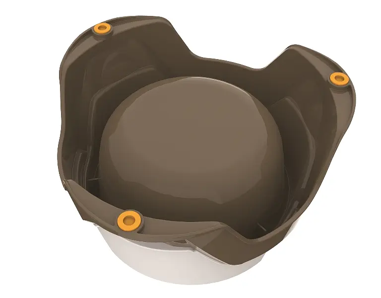 Миска для корма с регулируемой высотой Mimi 19x19x10/13h, коричневый - фото 3