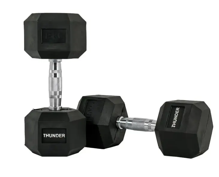 Гантель шестигранна Thunder 15 кг (HEXAGONAL-DUMBBELLS-15KG) - фото 6