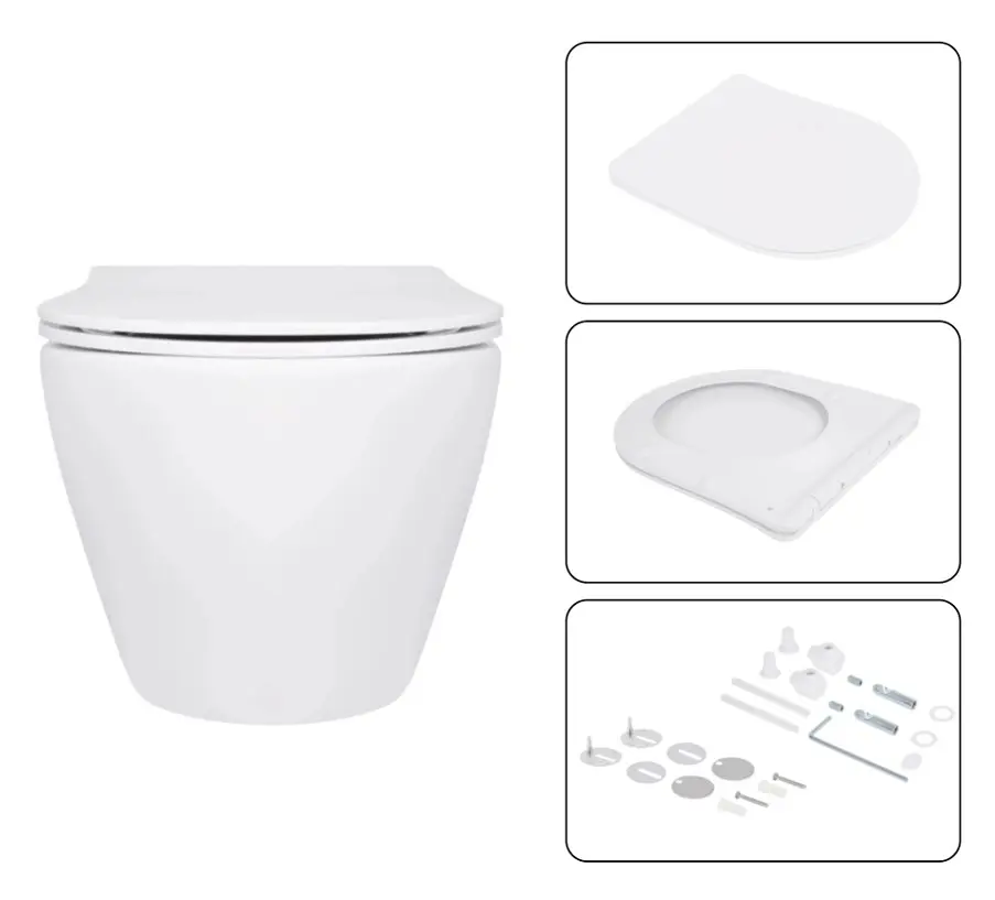 Набір Q-tap Nest 4 в 1 підвісний унітаз Jay Ultra Quiet 520x360x320 + комплект інсталяції QT07335175W48180 - фото 6