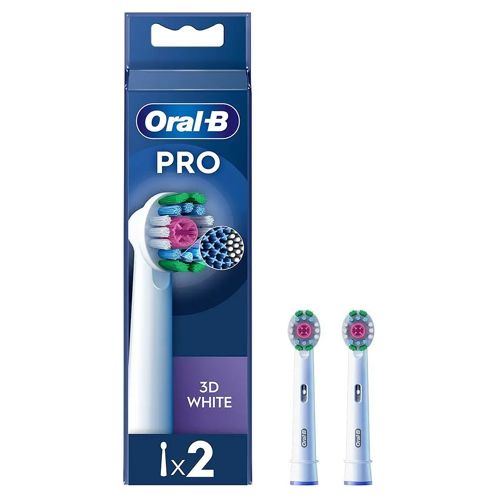 Насадка для зубної електрощітки Braun Oral-B Pro 3D Білий EB18pRX (2 шт.)