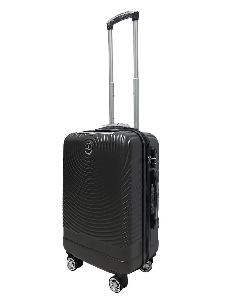 Валіза маленька S ABS-пластик Worldline Airtex 652 60×39×25см 58л Сірий - фото 2