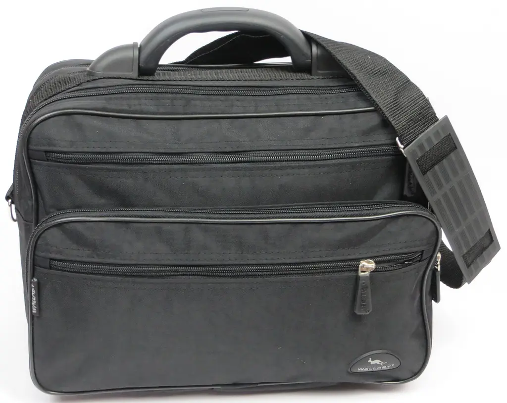 Чоловічий портфель тканини Wallaby 2653 Чорний - фото 4