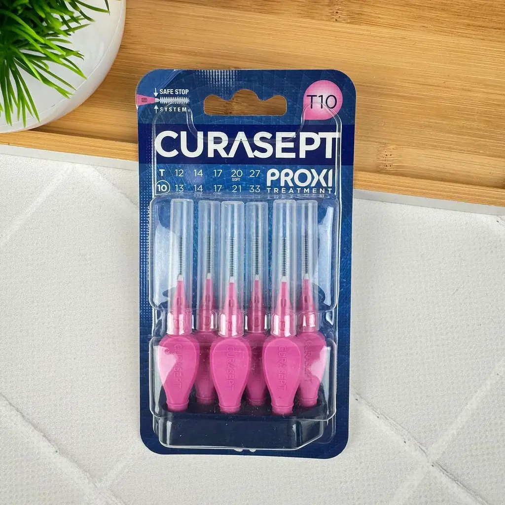 Міжзубний йоржик Curasept Proxi T10, ISO2 (1,0 мм, фуксія), 6 шт