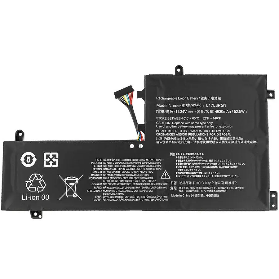 Батарея для ноутбука Lenovo L17M3PG2 MIDDLE CABLE 40mm (Legion: Y530-15ICH Y530-15ICHg) 11.34V 4630mAh Чорний - фото 2