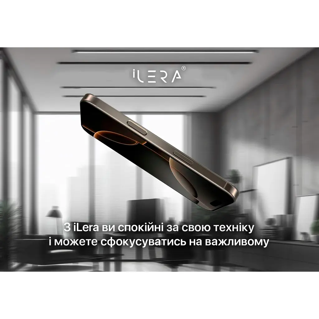 Стекло защитное iLera Sapphire Ultra + Glass iPhone 16 Pro Max (ILSPDL16PRMAX) - фото 4