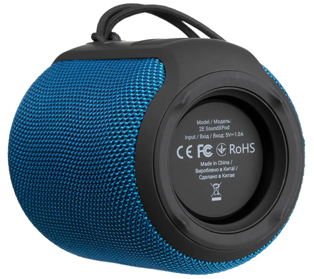 Портативная колонка 2E SoundXPod Bluetooth TWS Waterproof Blue - фото 4