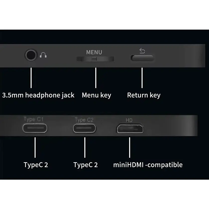 Портативный монитор Mucai N105A Black [111060] - фото 3