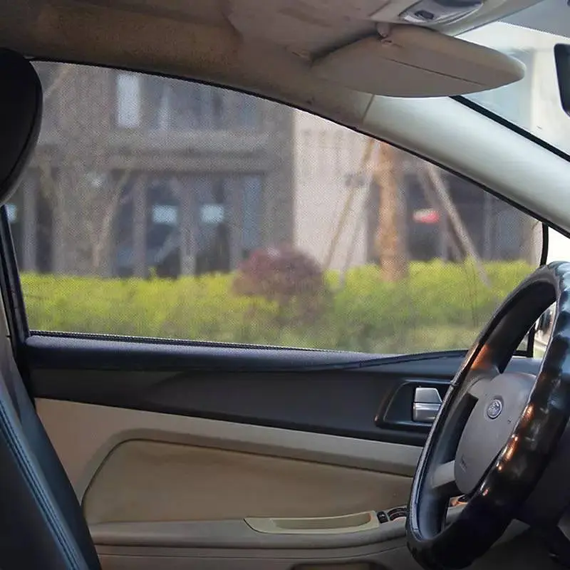Сонцезахисні шторки для вікон автомобіля на Магнітах 1 шт (750 x 500 x 200 мм F Коса) - фото 8