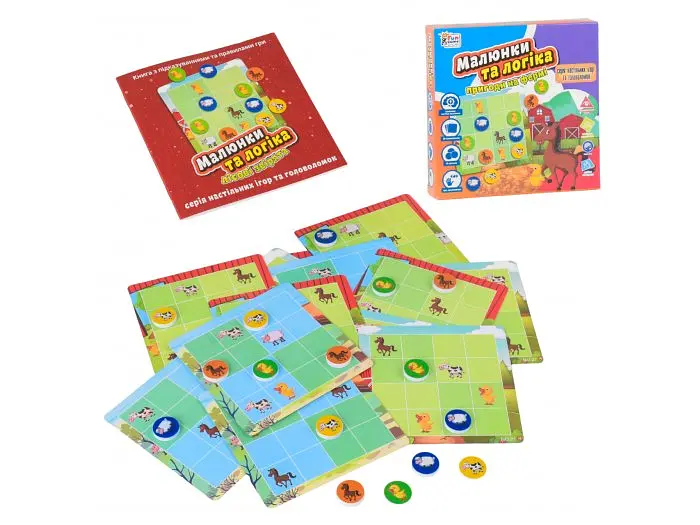 Настільна гра Малюнки та логіка - Пригоди на фермі, Fun Game (укр.) - фото 2