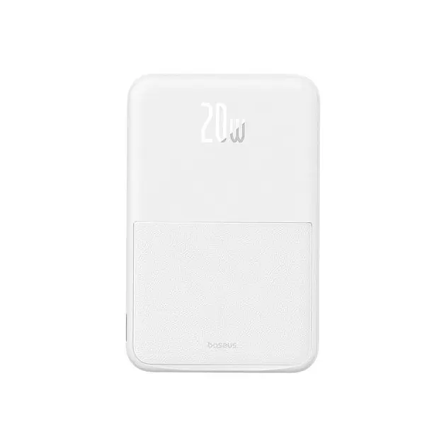 Зовнішній акумулятор магнітний Baseus MagPro Magnetic Bracket 5000mAh 20W (P10064101223-00) білий - фото 3