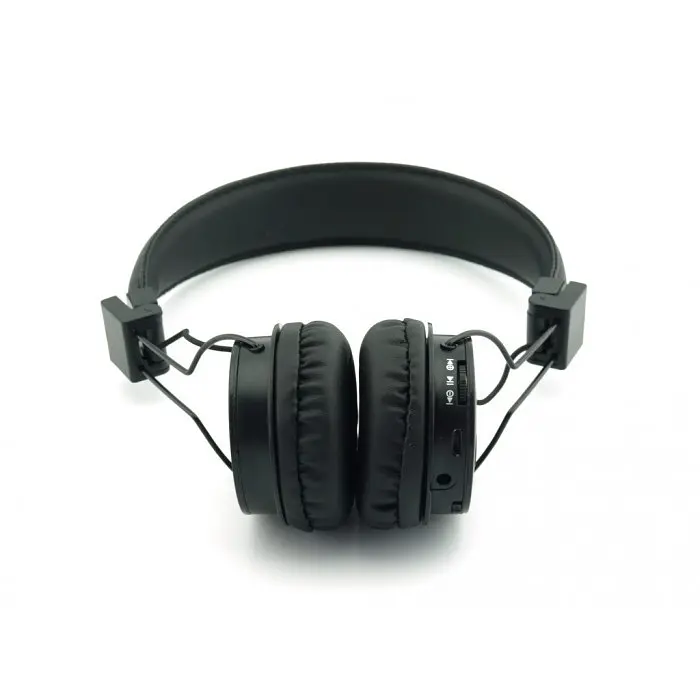 Бездротові навушники з оголов'ям чорні з MP3 плеєром Bluetooth NIA-X3 - фото 4