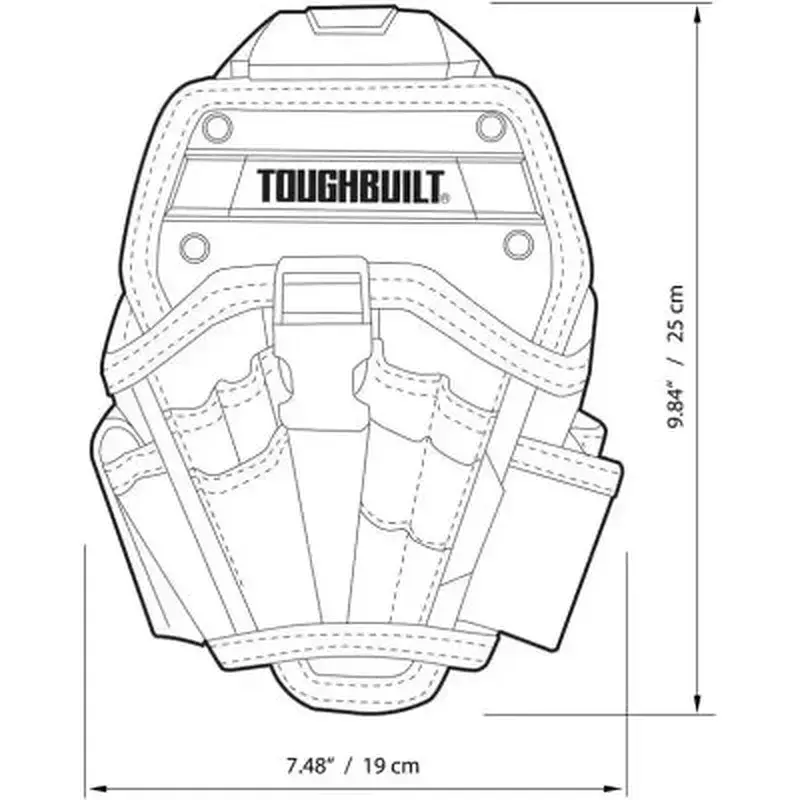 Сумка для інструмента ToughBuilt швидкознімна кобура для великого дриля (TB-CT-20-L) - фото 7