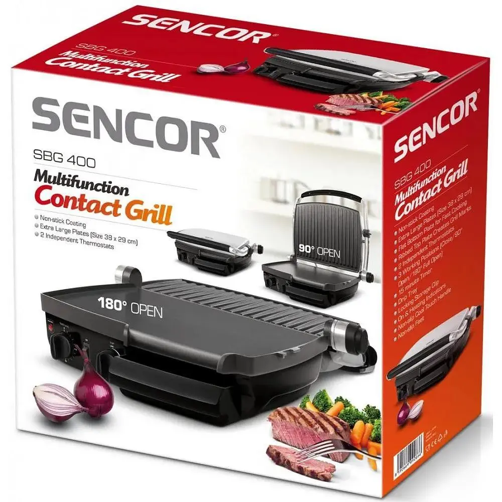 Електрогриль притискний Sencor SBG 6031SS - фото 4
