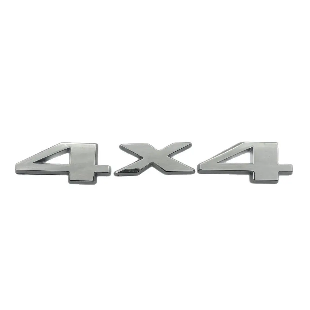 Емблема напис 4х4 для Jeep хром 147х26мм метал (на скотчі) - фото 2
