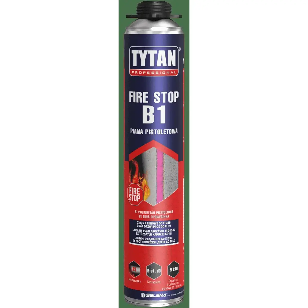 Піна монтажна Tytan Professional B1 вогнестійка 4.5 л (6 шт. x 750 мл) - фото 5