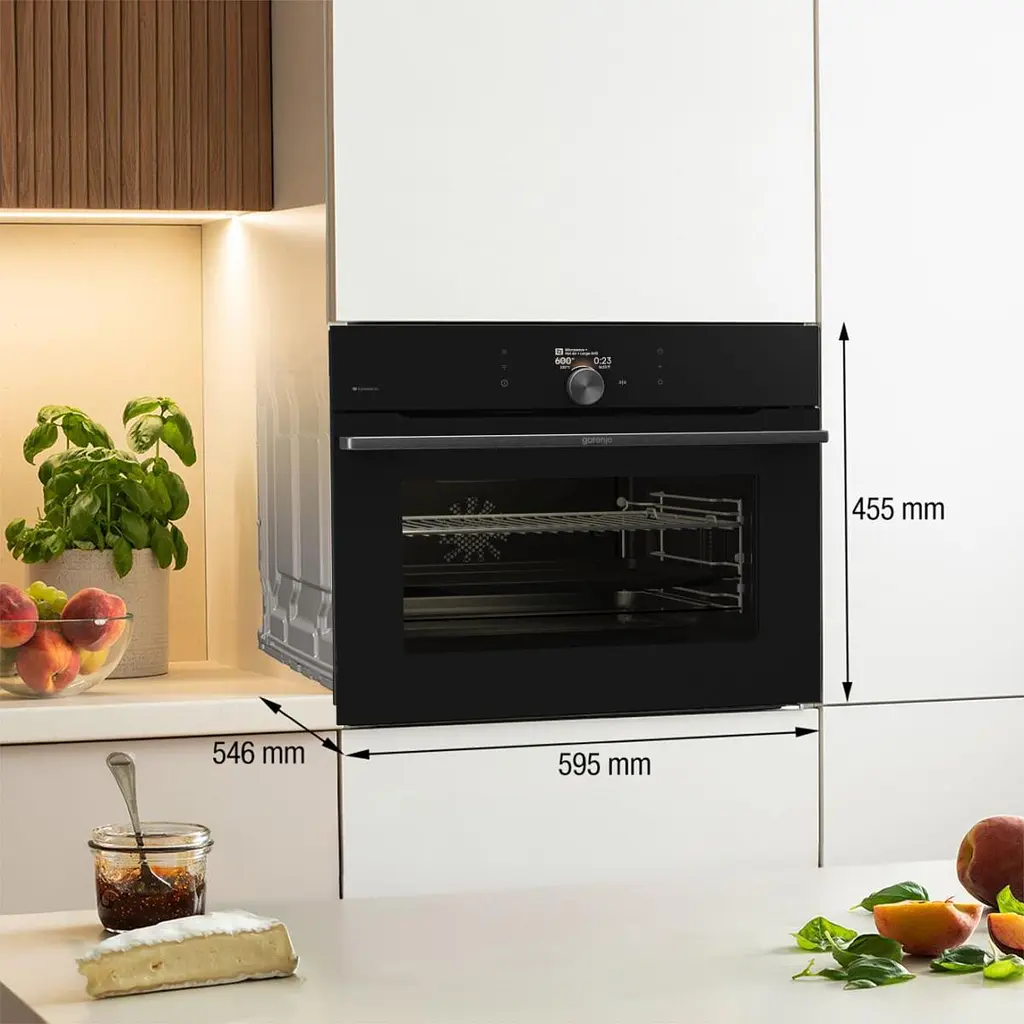 Gorenje Духова шафа Gorenje електрична компактна, 50л, A+, дисплей, Wi-Fi, ф-ція мікрохвиль, чорний - фото 9