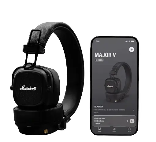 Навушники Marshall Major V Black Original (Підтримка офіційного додатку)(1006832) - фото 11