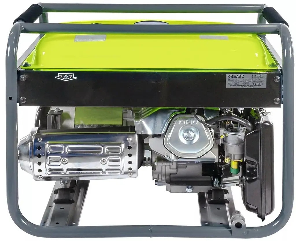 Генератор Синхронний KonnerSohnen Basic KSB 70C, 230В, 5-5.5кВт, ручний стартер, 66.6кг / 5000 Вт / Бензин (KSB70C) - фото 4