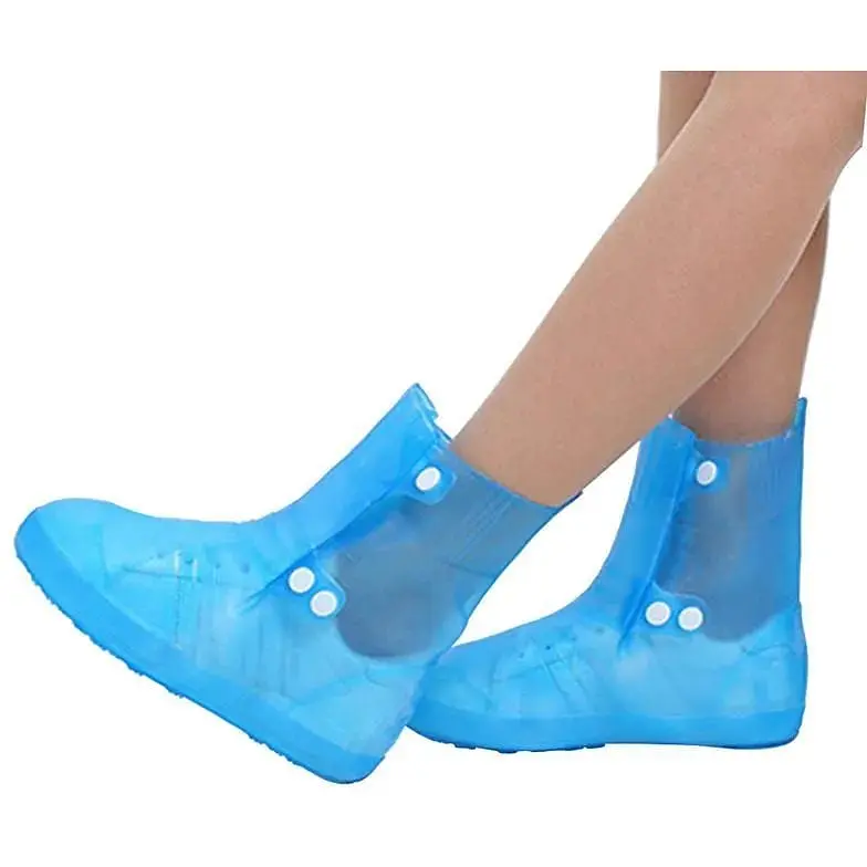 Бахіли на взуття Lesko від води та бруду гумовіSB-108 L (38-39) Blue (15012) - фото 1