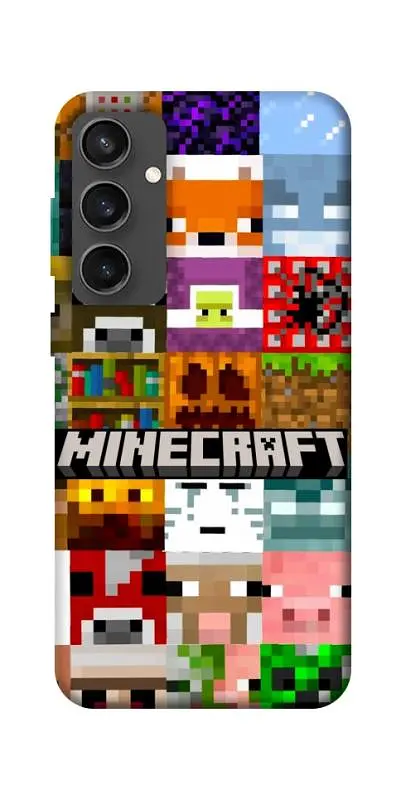 Чохол Demsky Minecraft collage для Samsung Galaxy S24 FE