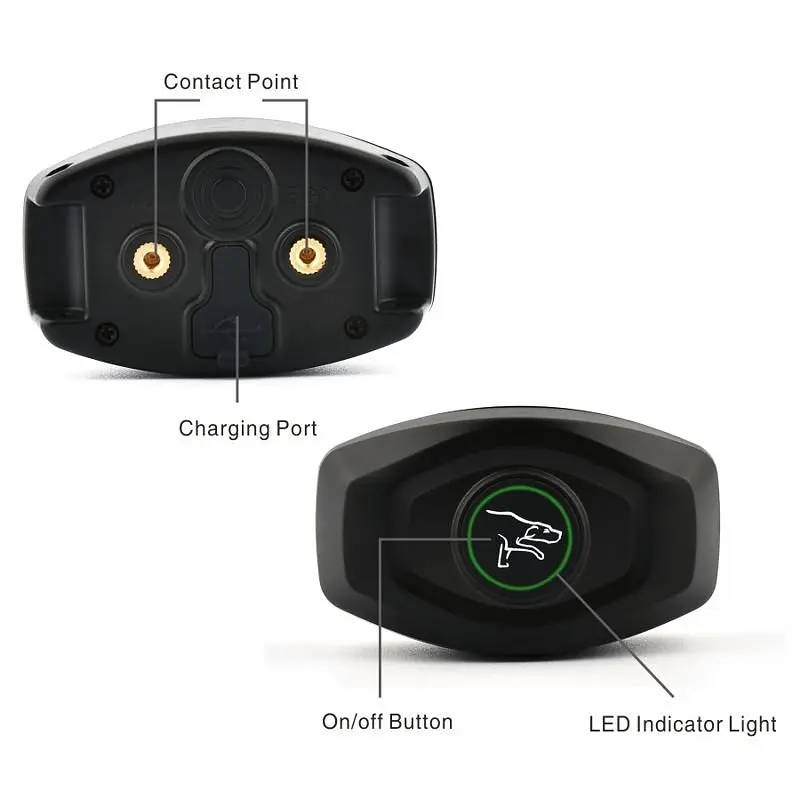 Электро ошейник для дрессировки собак + анти лай 2 в 1 Dobe DB 400 (размер L 43-53 см) (100375-L) - фото 8