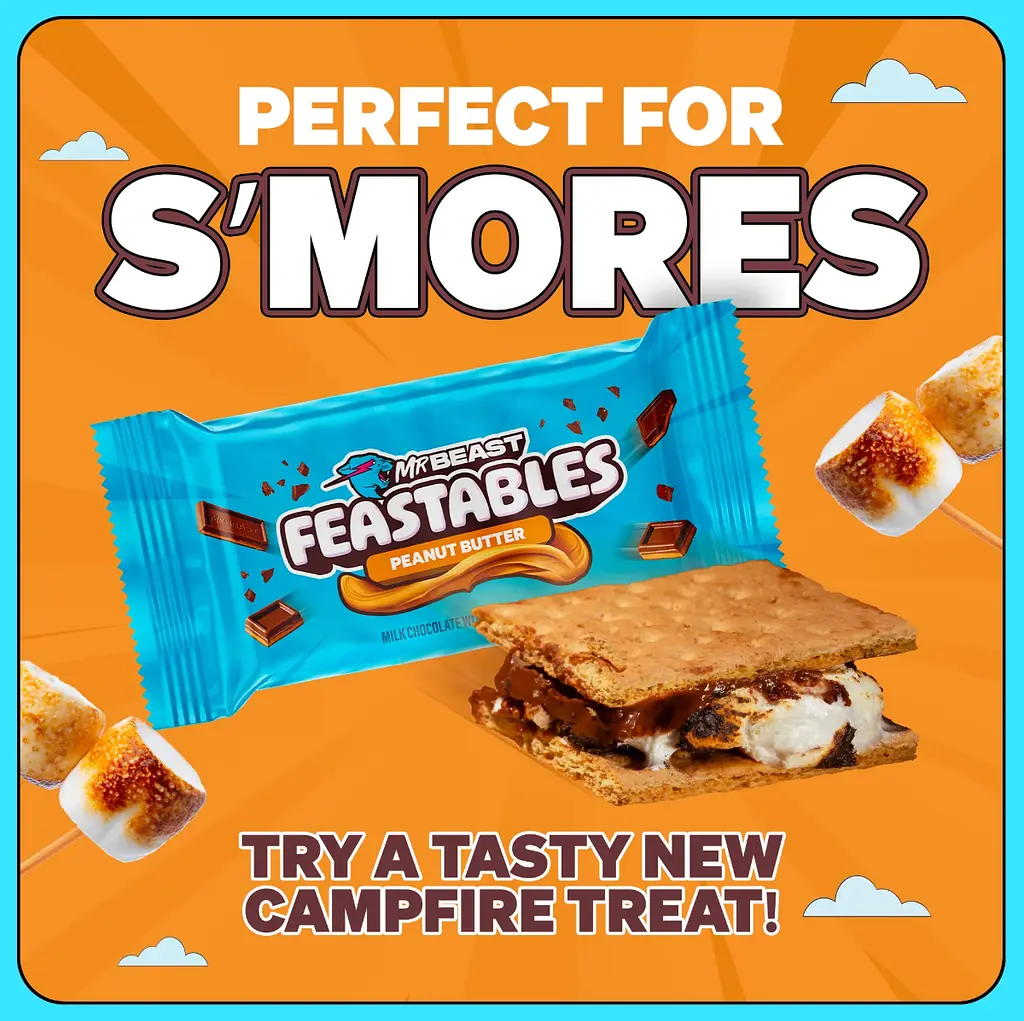 Шоколадний батончик Feastables MrBeast Peanut Butter Milk Chocolate Bar з арахісовою пастою 35 г - фото 3
