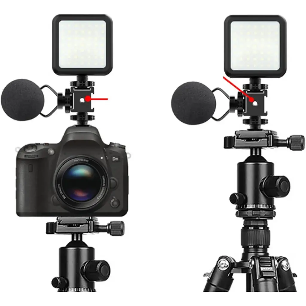 Потрійний адаптер на камеру Холодний башмак AC Prof AL-11 [121050] - фото 3