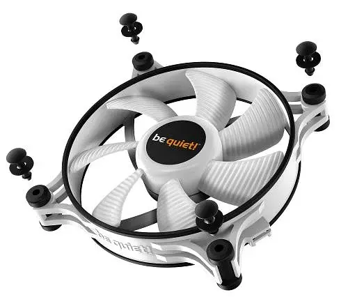 Вентилятор 120 мм, be quiet! Shadow Wings 2, White, 120х120х25 мм, до 1100 об/хв, до 15.9 дБ, 4-pin (PWM), пiдшипник ковзання з гвинтовою нарізкою (BL089) - фото 4