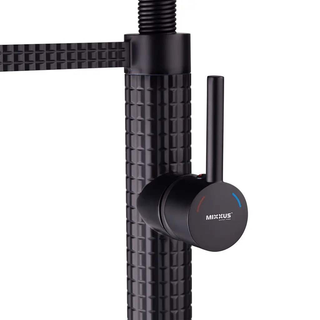 Смеситель для кухни Mixxus Premium Spark 017 Black MI6969 Черный матовый - фото 6
