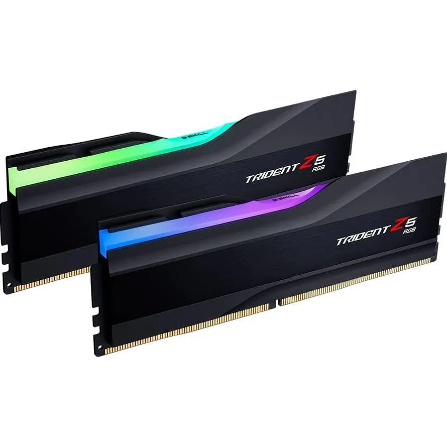 Модуль памяти G.Skill DDR5 32Gb (2x16) Trident Z5 RGB Black 6000MHz 1.2V CL36 (F5-6000J3636F16GX2-TZ5RK) - фото 2