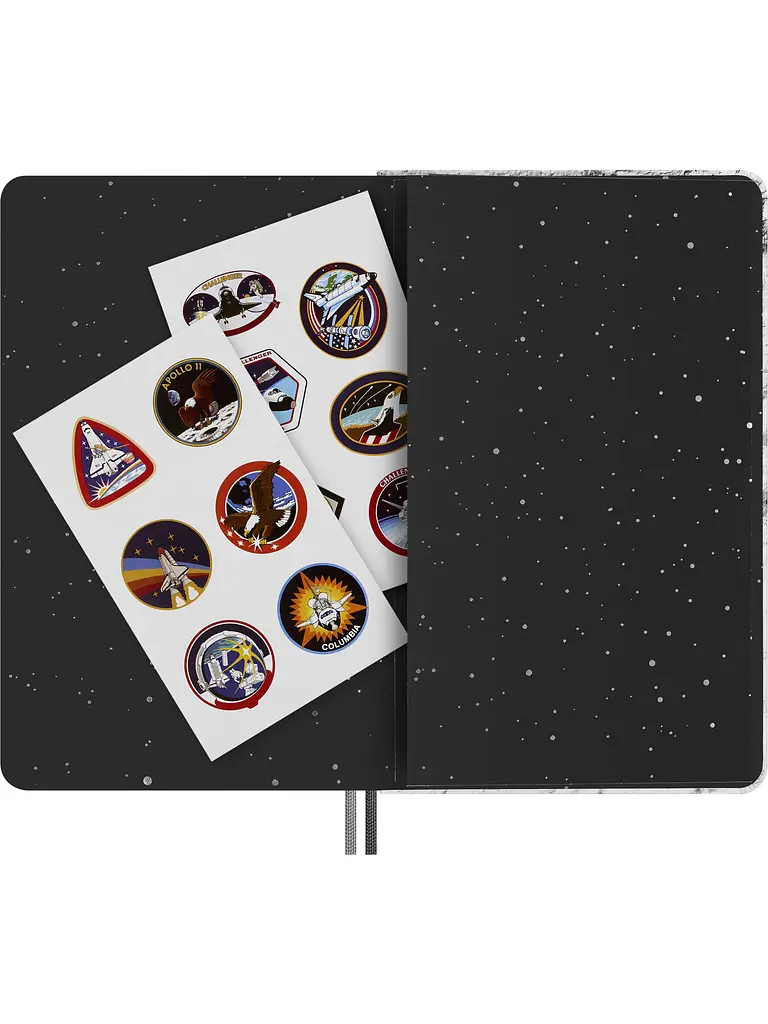Записник Moleskine NASA середній, Лінійка в подарунковому боксі (SKBOXL7063S1) - фото 3